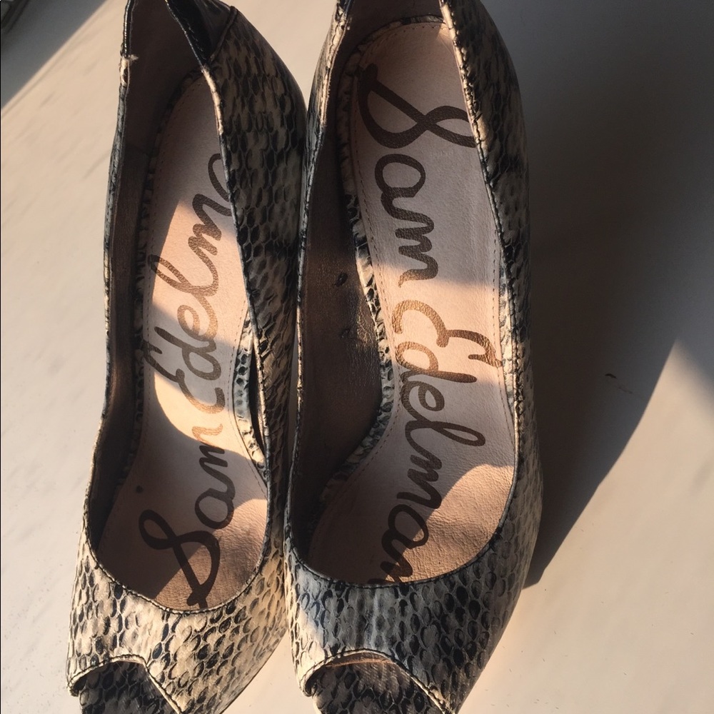 Sam Edelman Ella snakeskin heels